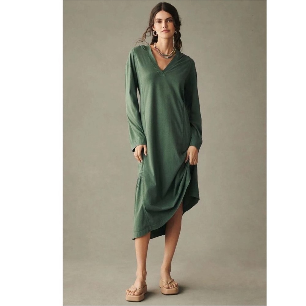 Daily Practice by Anthropologie hooded midi dress